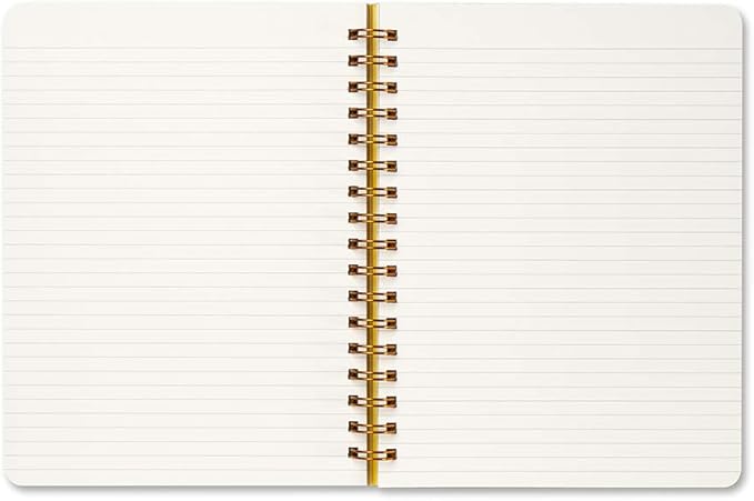 Compendium Spiral Notebook - Oh, Happy Day — A Designer Spiral Notebook with 192 Lined Pages, College Ruled, 7.0”W x 9.25”H