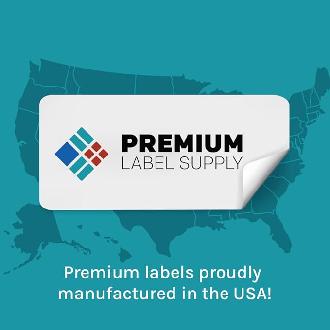Premium Label Supply Glossy Clear File Folder Labels – 3.4375" x 0.6667" – Laser/Inkjet Compatible – (30 per Sheet), 25 Sheets – 750 Total Adhesive Labels