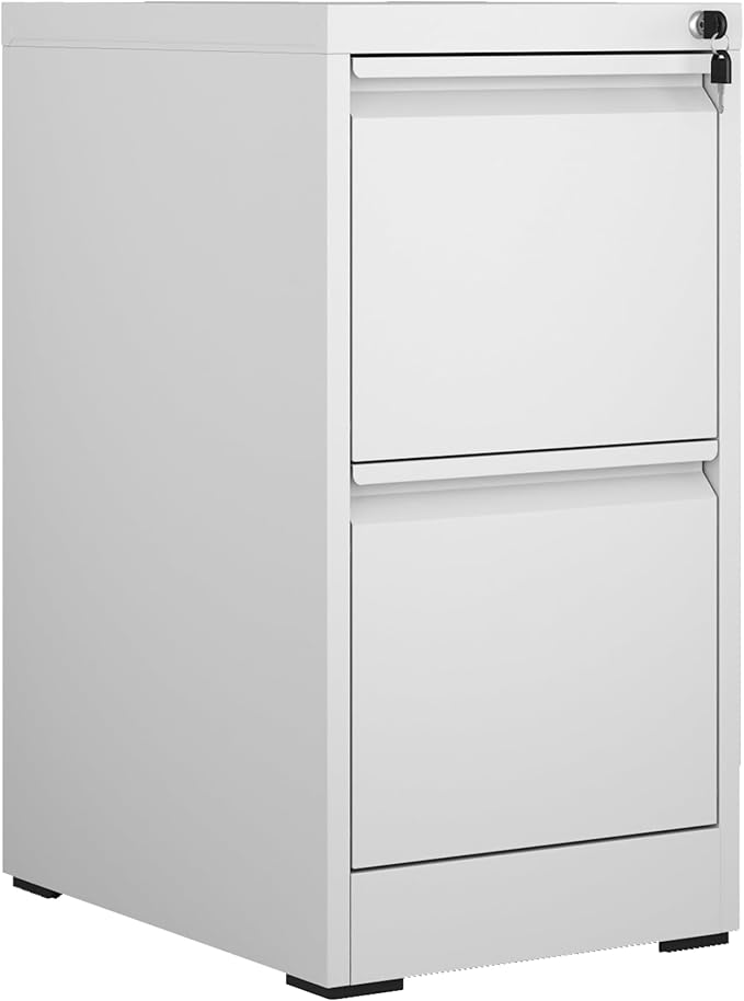 OPTYMIRA Metal File Cabinet with Drawer Heavy Duty Home Office Steel Vertical Filing Lockable Cabinets for Legal/Letter Size,Assembly Required