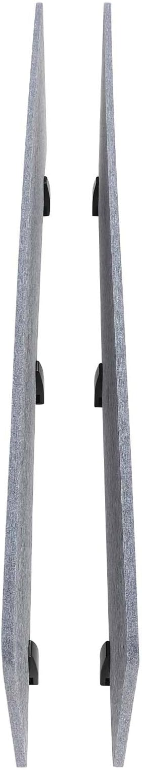 ReFocus Raw Clamp-On Acoustic Desk Divider Mounted Privacy Panel Set – Reduce Noise & Visual Distractions for Office, Study (Castle Gray, 2× Panels (60"×16"))