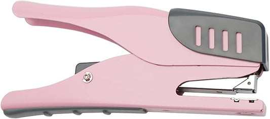 XiowDow Pink Stapler Cute Plier Staplers for Desk Hand Held Desktop Stapler Effortless Heavy Duty Staplers for Standard Staples School Office Supplies Paper Folder