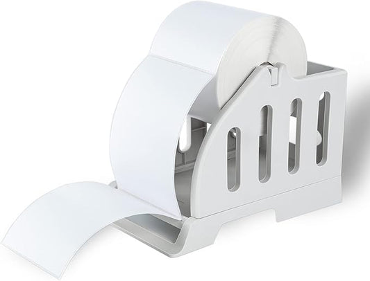 Ü Heartray Label Holder for Rolls and Fan-Fold Labels,4x6 Stand for Thermal Label Printer-Accessory for Desktop Printer and Shipping Label Printer