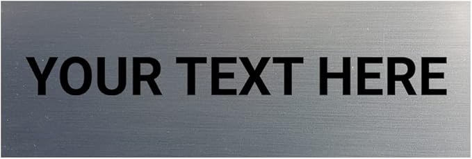 Basic Custom Personalizable Wall or Door Sign | Your Custom Message | Enter Your Text | Easy to Install Comes With Strong 2 Sided Foam Tape | Business and Property Signs | Made in the USA