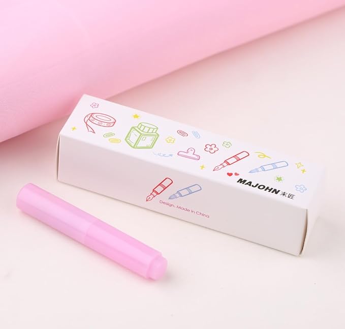 czxwyst Majohn Wancai 2.0 Mini Pocket-Size Eyedropper Fountain Pen (F Nib 0.5mm, Taro Purple)