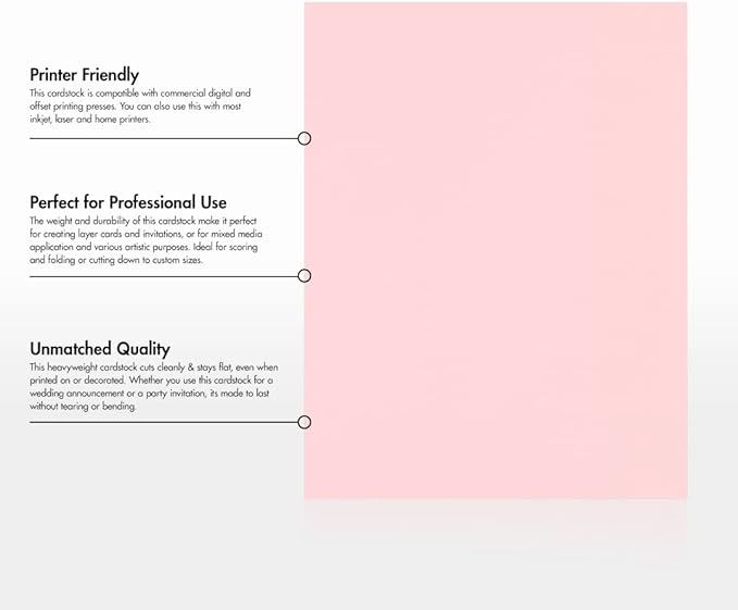 LUXPaper 8.5" x 11" Cardstock | Letter Size | Candy Pink | 100lb. Cover (183lb. Text) | 50 Qty