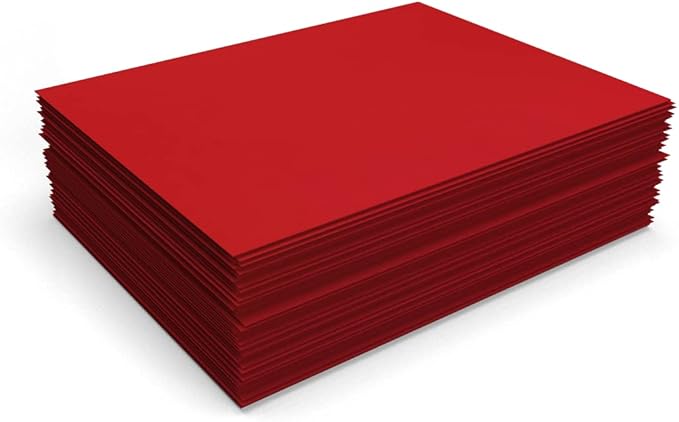 LUXPaper 8.5" x 11" Paper | Letter Size | Ruby Red | 80lb. Text | 500 Qty