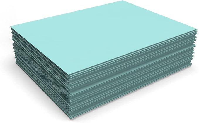 LUXPaper 8.5" x 11" Paper | Letter Size | Seafoam Blue | 80lb. Text | 50 Qty