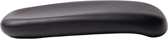 CHAHEKAI Office Chair Arm Replacement, PU Armrest Arm Pads Caps, Univeral 4" Mounting Hole, (Set of 2) Black with Screws Washer and Wrench