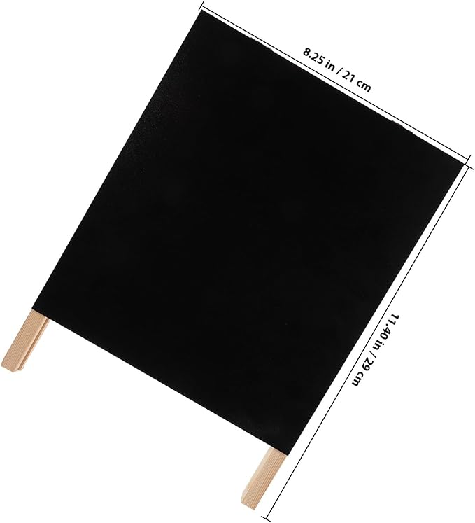 ADOCARN Double-Sided Standing Blackboard Small Chalkboard Message Board for Desk Home Office Commercial Use Reusable Desktop Display Sign