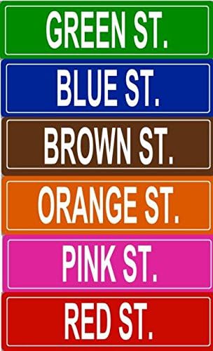 BuildASign Personalized Custom Street Sign – Aluminum Road Sign for Bedroom, Game Room, Man Cave, Garage or Playroom Decor, Weather-Proof & UV Fade Resistant (5"x18”, White)