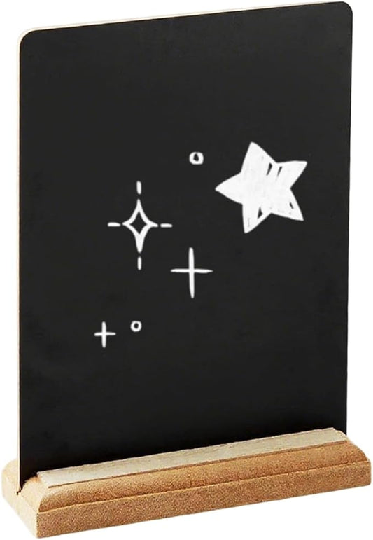Mini Chalkboard Signs,Small Chalkboard Signs with Stand,Desktop Chalk Board (1 Pack 8x6 in