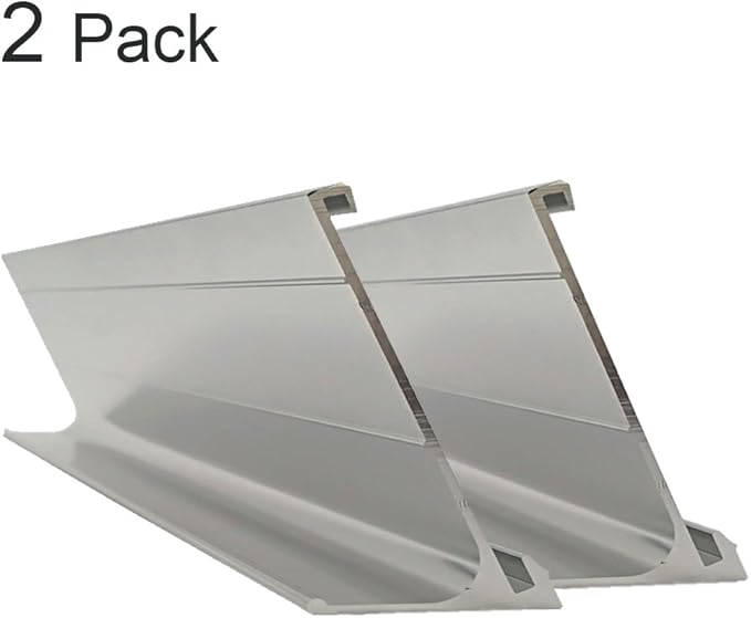 2" x 8" Nameplate Desktop Holder 2 Pack (silver)