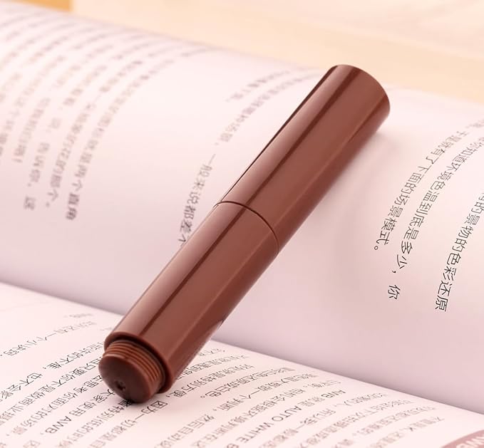 czxwyst Majohn Wancai 2.0 Mini Pocket-Size Eyedropper Fountain Pen (EF Nib 0.38mm, Maillard Brown)