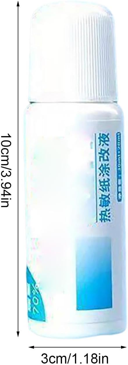 Liquid paper Correction Fluid|Thermal Paper Data Protection Fluid - Anti-Leakage Data Fluid - Roller Stamper Correction Fluid Security Stamp For Theft Protection, Personal Information Black out