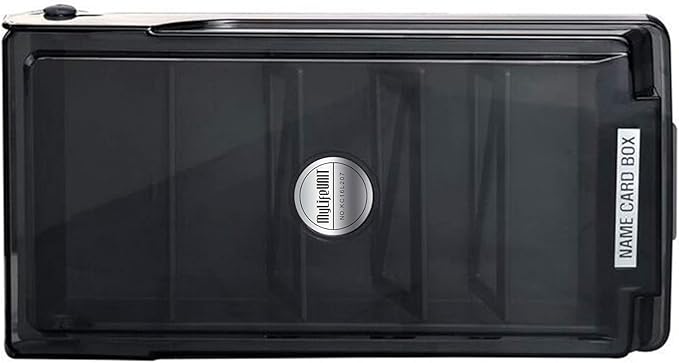 MyLifeUNIT Business Card Holder, 2.2" x 3.5" Index Card Organizer with Dividers and Index Tabs, Capacity: 500 Cards