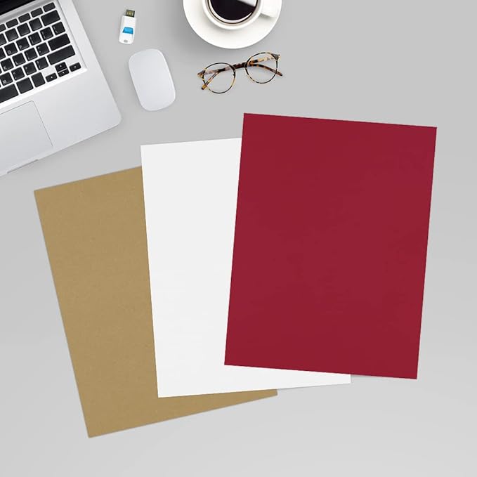LUXPaper 8.5" x 11" Paper | Letter Size | Garnet Red | 80lb. Text | 1,000 Qty
