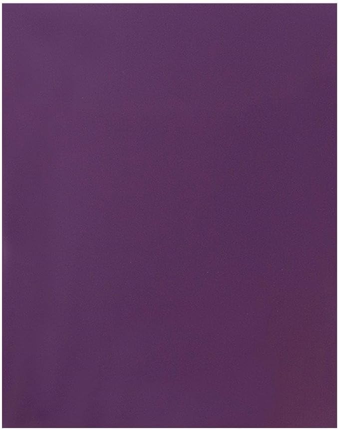 JAM PAPER Laminated Two Pocket Glossy Folders - Purple - 3/Pack