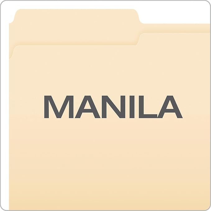 Pendaflex Manila Fastener Folders, Legal Size, 1 Fastener, 1/3 Cut, 50/BX (FM310EE)