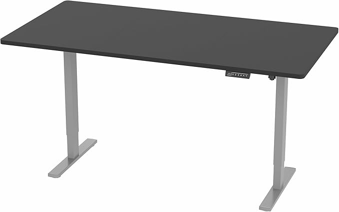 VIVO Electric 71 x 36 in Standing Desk, Memory Height Adjustment, 1B Series, Holds 220 lbs, Black Top Gray Frame, DESK-KIT-1G7B-36