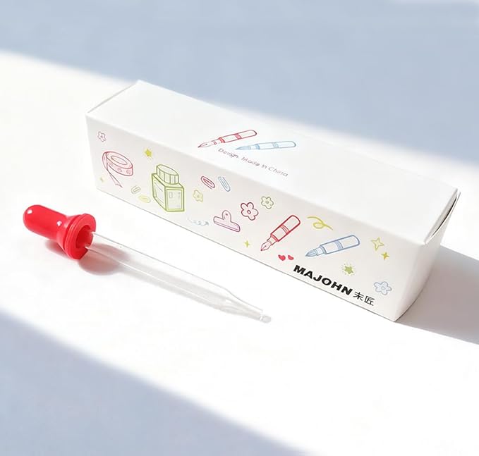 czxwyst Majohn Wancai 2.0 Mini Pocket-Size Eyedropper Fountain Pen (F Nib 0.5mm, Mint Blue)