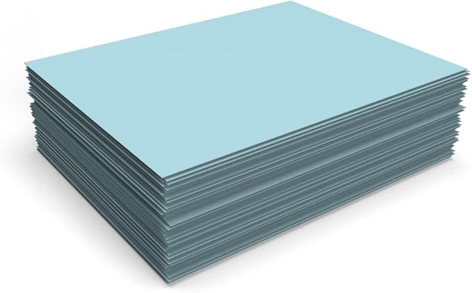LUXPaper 8.5" x 11" Paper | Letter Size | Pastel Blue | 60lb. Text | 250 Qty