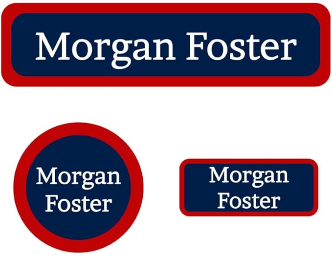 Name Bubbles - Basic Daycare Name Stickers for Kids (102 ct) - Personalized Waterproof Name Labels for School Supplies, Clothing Tags, Baby Bottles, All Ages - Washable Stick-On Labels (Solid Border)