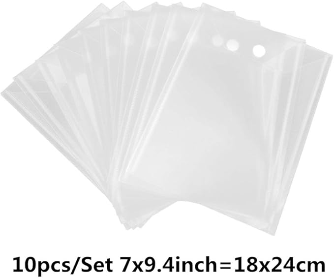 Large Stamp & Die Storage Pockets Resealable Clear Plastic Seal Bags Storage Case for Cutting Dies Stencil Album Stamp Crafts for DIY Scrapbooking Paper Card Craft Cutting Dies for Card Making