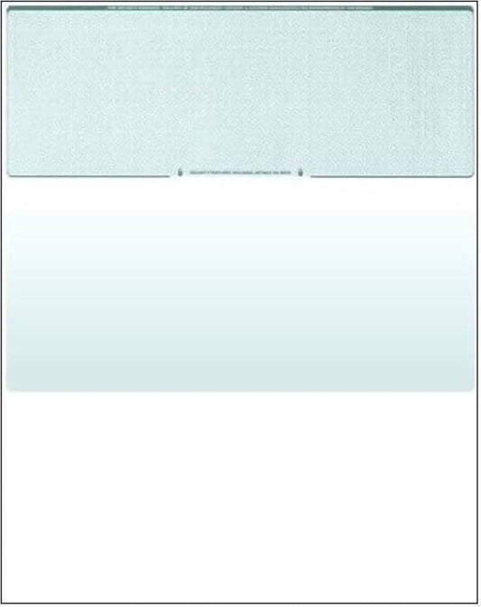 Compuchecks Check on Top Blank Check Paper - 250 Pack, Quick-Books & Laser Printer Compatible - Security Business Checks with Voucher - 8.5" x 11" Green Diamond