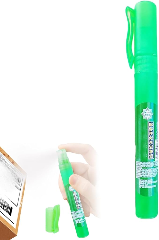 Privacy Cover Spray Pen for Documents and Labels, 10ml White-Out Correction Fluid, Thermal Paper Privacy Eraser for Shipping Address Protection (1)
