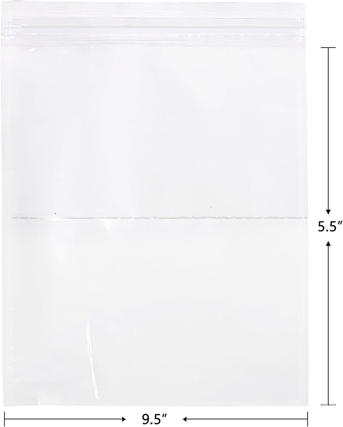 iMailer - 200 Pack 9.5"x 12" Packing List Envelopes -Resealable Adhesive Plastic Pouches for Shipping Labels and Document
