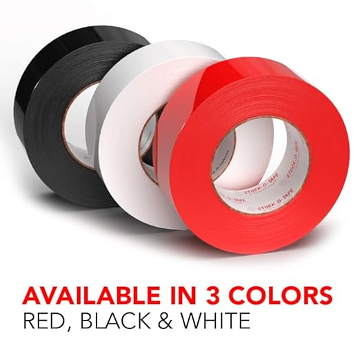 Stuck-O-Tape - Multi-Purpose Polyethylene Tape - Indoor/Outdoor Masking Surface Protection - Clean Release Low Residue UV Resistant - Single Roll, Black, 2inch x 60yd