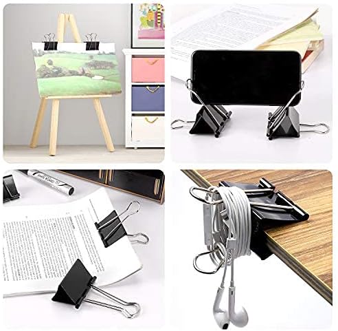 Ufmarine Extra Large Binder Clips 2.4 Inch Length, Jumbo Binder Clips for Office (18 Pcs)
