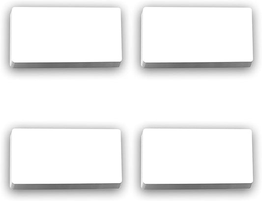 OQUYDEA 100-Pack Dry Erase Magnetic Labels - Waterproof, Eco-Friendly, Reusable Name Tags for Classroom, Office, Cabinet, Whiteboard, Fridge & More (White, 2x4 inches)…