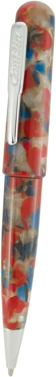 Conklin All American Fountain Pen in Old Glory – Stub Nib, Patriotic Red, White & Blue Design – Ideal Gift for Calligraphers & Pen Collectors