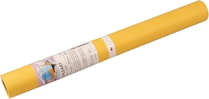 SEMLEART Tracing Paper Roll,17.5-inch x 25yard，Yello Translucent Vellum,Pattern Paper for Sewing, Drawing, Sketching, Gift Wrapping