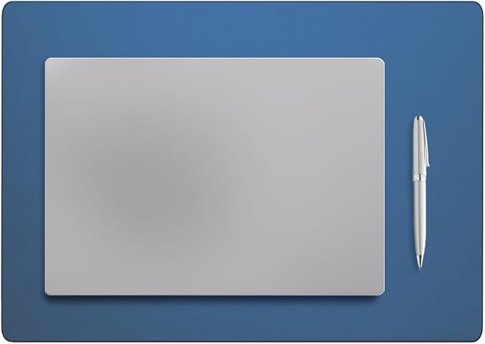 Jotsome Leather Desk Pad Mat, Non-Slip Desk Blotter Pad - Desk Protector for Office, Home, Lap Desk, Laptop, and Desktop, Gift for The Holidays (Midnight Blue, 17" x 12")