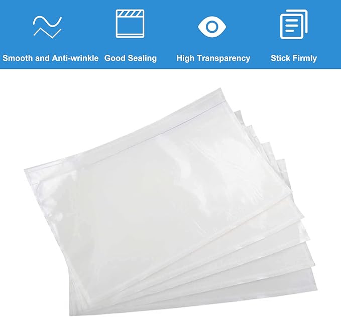 Coopaty Packing List Envelopes 7.5"x5.5" Pouches Invoice Enclosed Adhesive Bags (1000 Pack)