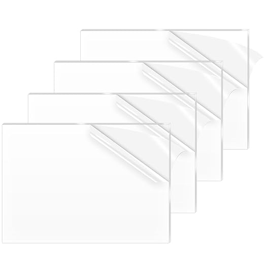 4 Pack 24x36 Inch Acrylic Sheet 1/8" Thick, Cast Acrylic Sheet, Clear Plexiglass Sheets, for Craft Projects, Display Cases, Signs, Photo Frame