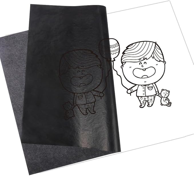 Selizo 100 Sheets Black Carbon Transfer Tracing Paper for Wood, Paper, Canvas and Other Art Surfaces (9 x 13 Inches)