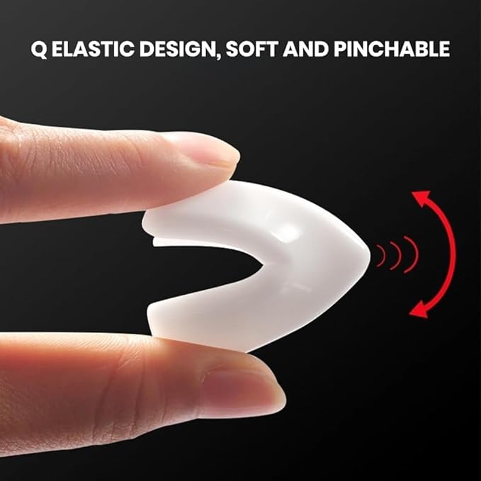 4Pcs White Corner and Edge Protectors, Self-Adhesive Bumpers for Furniture, Desks and Tables, Shock-Absorbing Guards