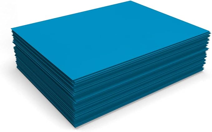LUXPaper 8.5" x 11" Cardstock | Letter Size | Pool Blue | 100lb. Cover (183lb. Text) | 50 Qty