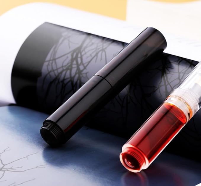 czxwyst Majohn Wancai 2.0 Mini Pocket-Size Eyedropper Fountain Pen (EF Nib 0.38mm, Black)