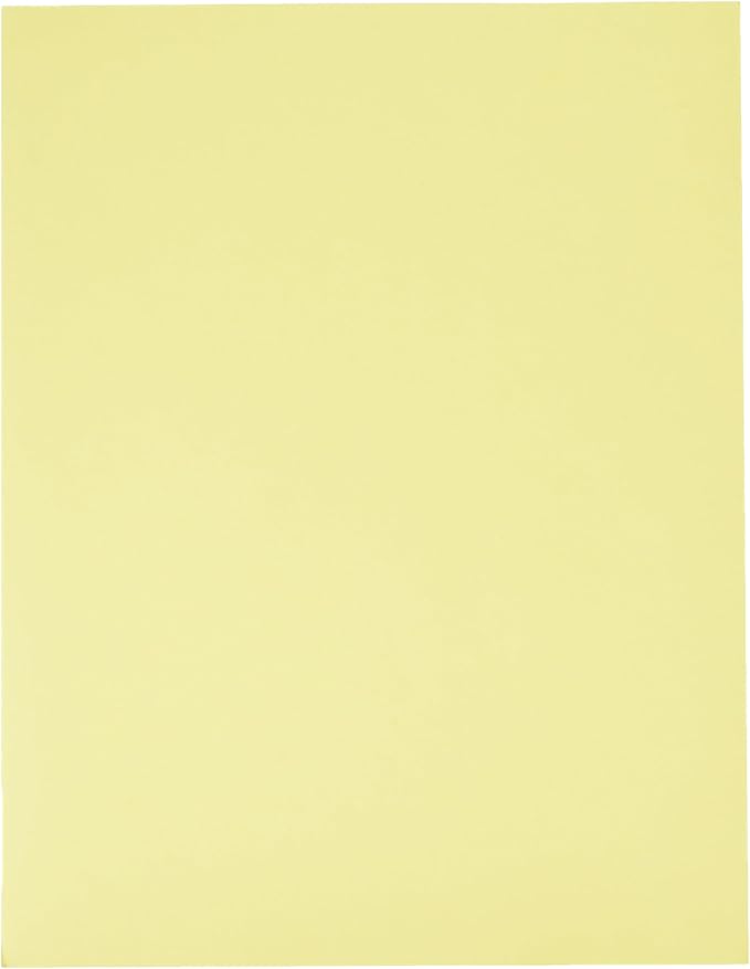 LUXPaper 8.5" x 11" Paper | Letter Size | Pastel Canary Yellow | 60lb. Text | 250 Qty
