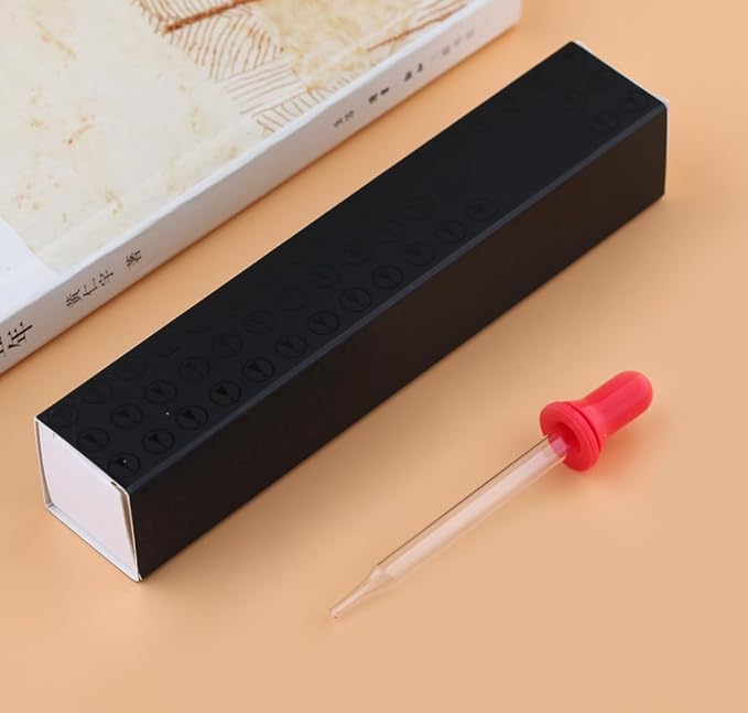 czxwyst Majohn Wancai 2.0 Mini Pocket-Size Eyedropper Fountain Pen (F Nib 0.5mm, Maillard Brown)