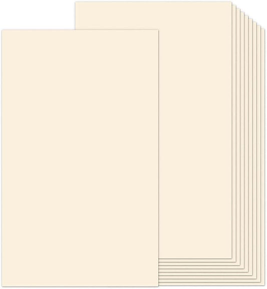8.5x14 Cream Cardstock, 65lb Legal Size Card Stock 100 Sheets, Goefun Heavyweight Cardstock Printer Paper for Arts and Crafts, Posters, Brochures, Menus, Cards, Covers