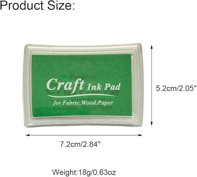 JZTang 6 Pcs Craft Ink Pad, Washable Ink Pads Multicolor Ink Pads for Rubber Stamps, Paper, Scrapbooking, Wood Fabric, 6 Unique Pure Colors