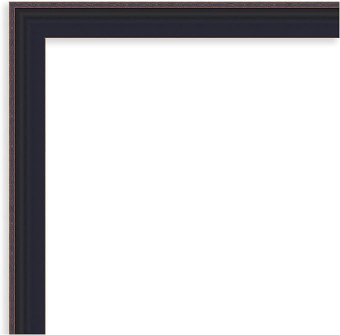 Amanti Art Black Framed Magnetic Board 23x31 Medium Vision Board for use with Magnets, 100% Metal Sheet to Display Items as Office Decor or for Home Organization in mudroom, Kitchen or Kids Room