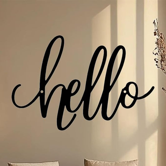 8x12 inch HELLO Sign metal home decoration wall decoration, corridor entrance, door home decoration