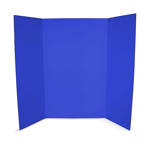 Flipside Products 36” x 48” Project Boards for Presentations, Science Fair, School Projects, Event Displays and Trifold Picture Board, Proudly Made in USA – Assorted Colors - 24 Pack