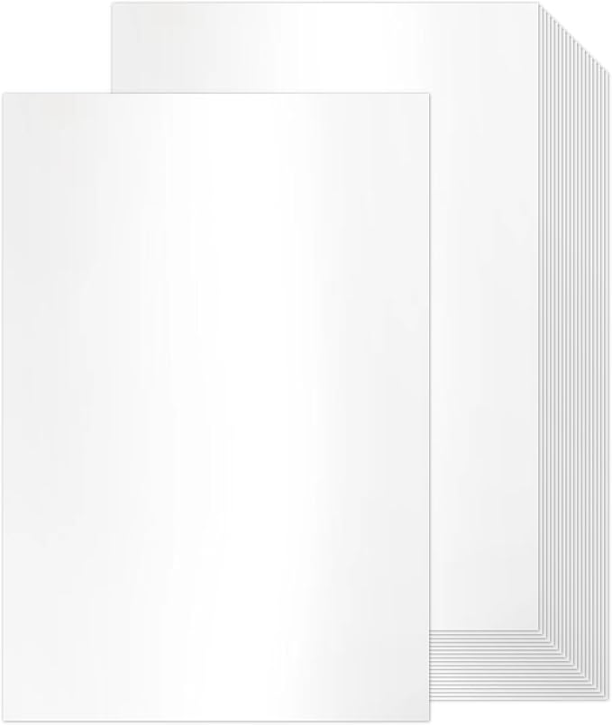 White Shimmer Cardstock Ledger Paper 11x17, Goefun Shimmer Card Stock for Printer 80 lb Metallic Cardstock Pearl Paper for Brochures, Flyers, Art Prints, 100 Pack